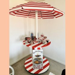 SLIKBORD R�D &amp; HVID STRIBET